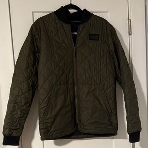 The North Face Men's Dark Green Quilted Puffer Jacket